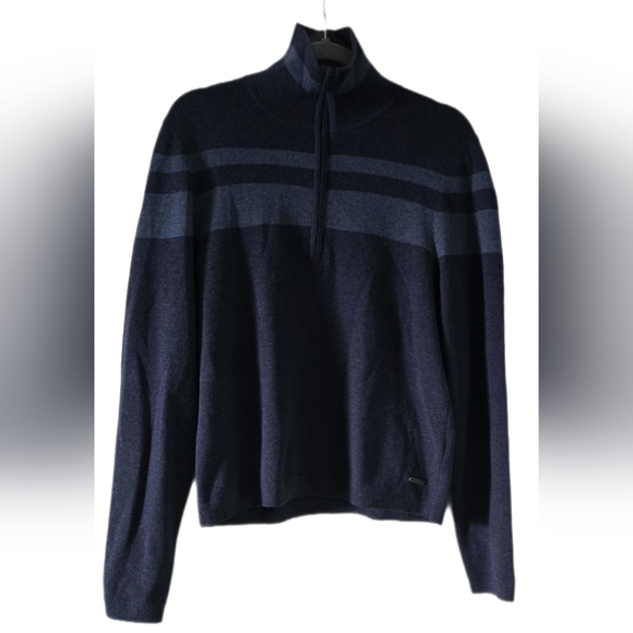 Eco Wool Turtle Neck Pullover - Outerspace Heather Lole Size S - Picture 6 of 9